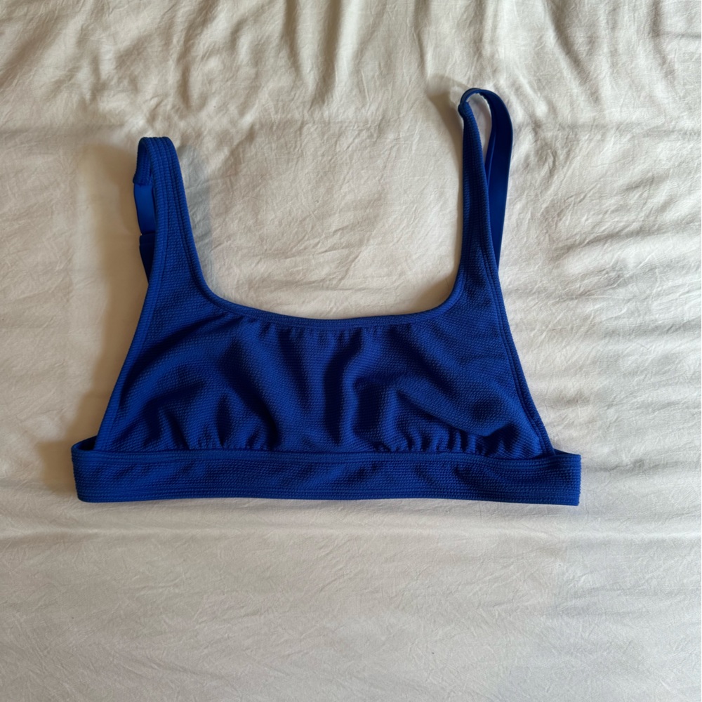 Target royal blue ribbed bikini top